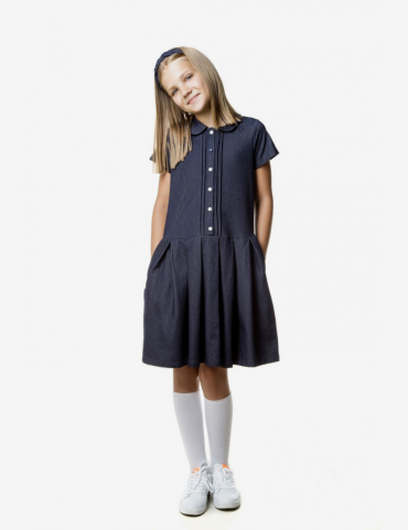 Mokyklinė suknelė trumpom rankovėm 0-8 klasė - School dress with short sleeves 0-8 class